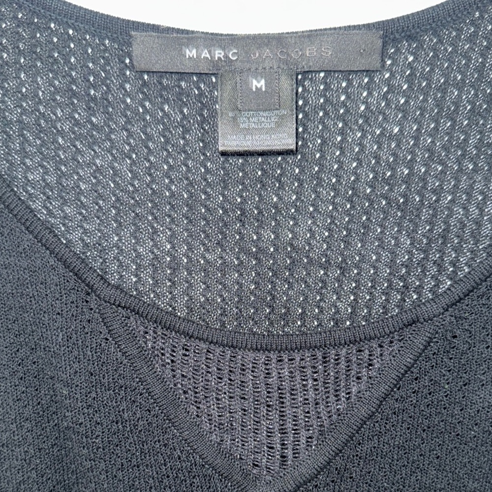 Marc Jacobs Black Top / sweater short sleeve Sz M